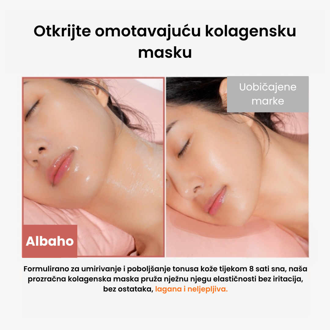 Noćna obavijajuća maska s kolagenom